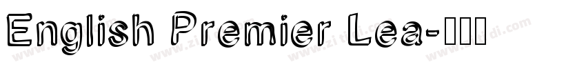 English Premier Lea字体转换
